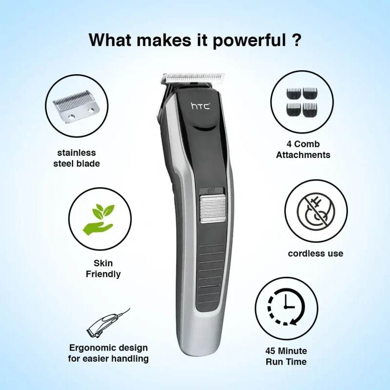 HTC AT-538 Rechargeable Hair Trimmer - Image 3